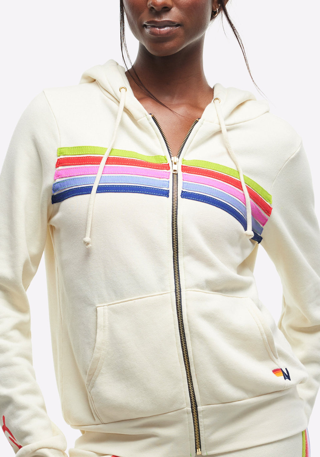 Peloton x Aviator Nation 5 Stripe Zip Hoodie